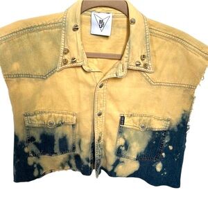 Vintage LF Tie Dye Chambray Top